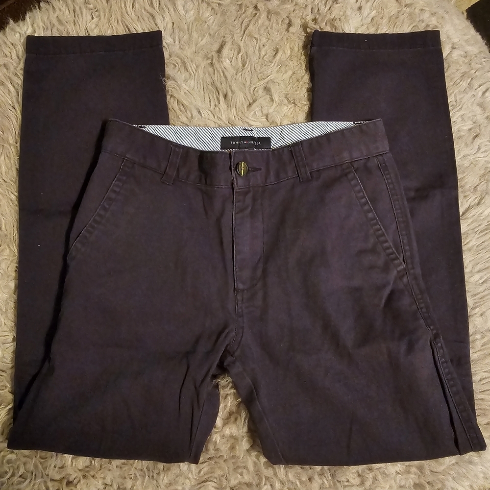 Boy's Tommy Hilfiger Navy Chinos Size 16